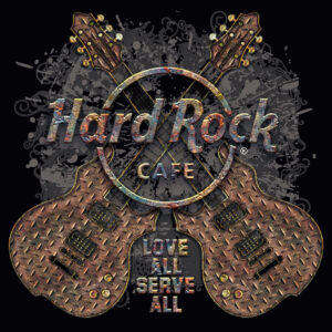Hard Rock Cafe Grunge Guitar Art